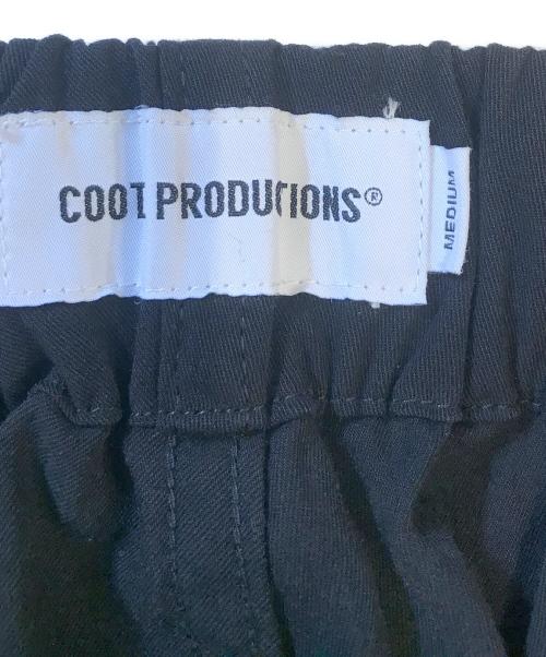 COOTIE PRODUCTIONS（クーティープロダクツ）COOTIE PRODUCTIONS (クーティープロダクツ) Garment Dyed Double Cloth 2 Tuck Wide Easy Trousers ブラック サイズ:Mの古着・服飾アイテム
