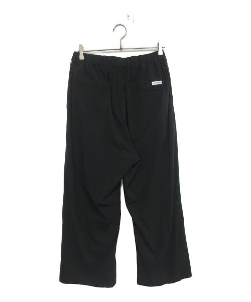 COOTIE PRODUCTIONS（クーティープロダクツ）COOTIE PRODUCTIONS (クーティープロダクツ) Garment Dyed Double Cloth 2 Tuck Wide Easy Trousers ブラック サイズ:Mの古着・服飾アイテム