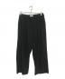 COOTIE PRODUCTIONS（クーティープロダクツ）の古着「Garment Dyed Double Cloth 2 Tuck Wide Easy Trousers」｜ブラック