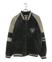 NFL（ナショナル・フットボール・リーグ）の古着「スエードレザースタジャン」｜ブラック