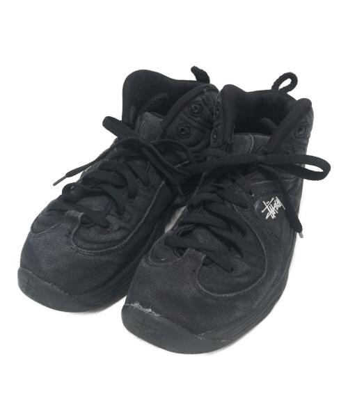 stussy（ステューシー）stussy (ステューシー) NIKE (ナイキ) スニーカー ブラック サイズ:US10/UK9/EUR44/cm28/BR42/CN280(2.5)の古着・服飾アイテム