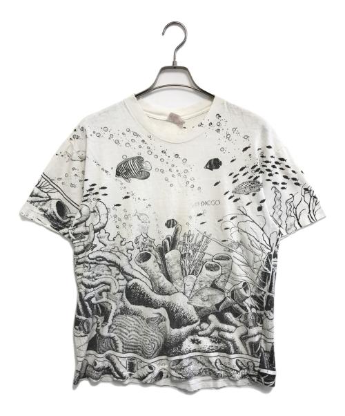 Hanes（ヘインズ）Hanes (ヘインズ) プリントTシャツ ホワイト サイズ:Lの古着・服飾アイテム