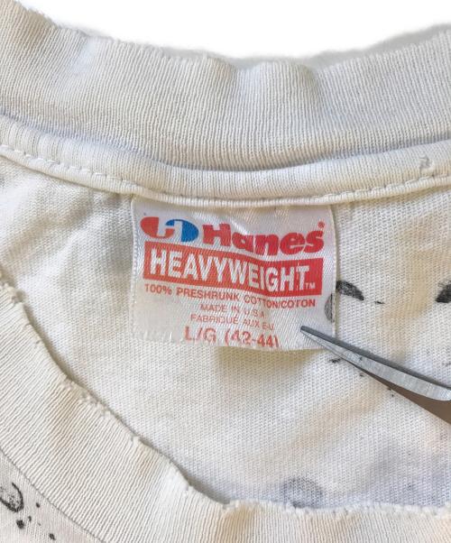 Hanes（ヘインズ）Hanes (ヘインズ) プリントTシャツ ホワイト サイズ:Lの古着・服飾アイテム