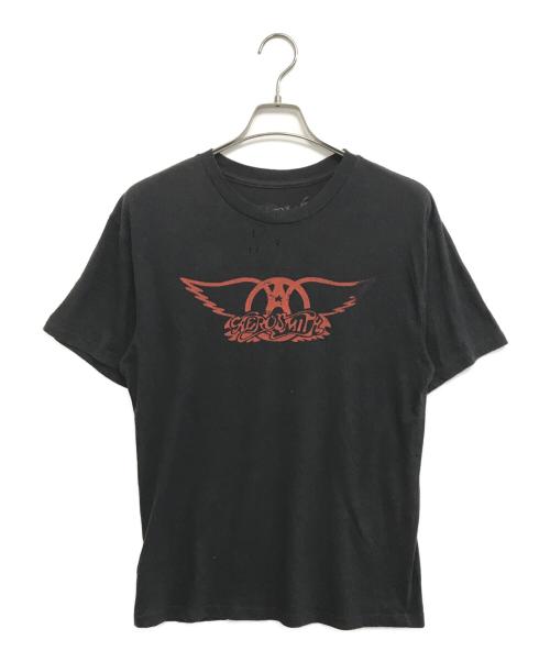 バンドTシャツ（バンドTシャツ）バンドTシャツ (バンドTシャツ) aero smith(エアロスミス) バンドTシャツ ブラック サイズ:Mの古着・服飾アイテム