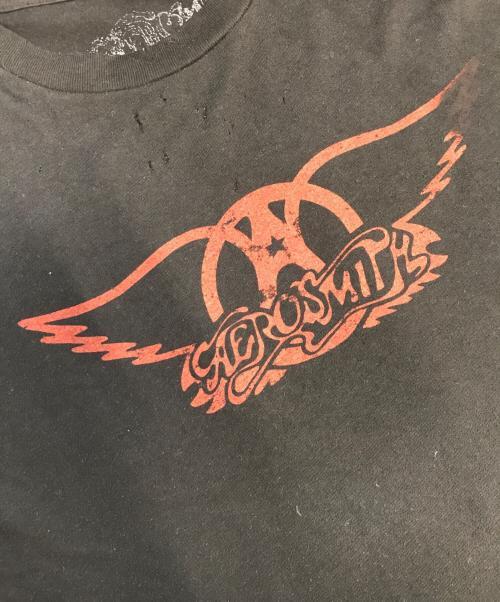 バンドTシャツ（バンドTシャツ）バンドTシャツ (バンドTシャツ) aero smith(エアロスミス) バンドTシャツ ブラック サイズ:Mの古着・服飾アイテム