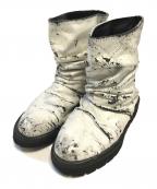 MAISON SPECIALメゾンスペシャル）の古着「Gather Loose Long Boots」｜ホワイト