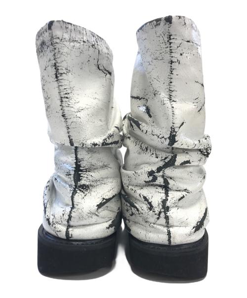 MAISON SPECIAL（メゾンスペシャル）MAISON SPECIAL (メゾンスペシャル) Gather Loose Long Boots ホワイト サイズ:27 1/2の古着・服飾アイテム