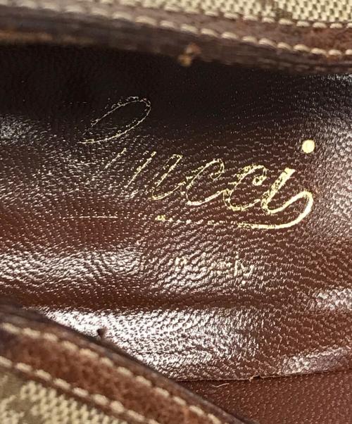 GUCCI（グッチ）GUCCI (グッチ) GG柄ホースビットバンブーパンプス ベージュ サイズ:36 1/2の古着・服飾アイテム