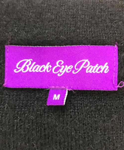 BlackEyePatch（ブラックアイパッチ）BlackEyePatch (ブラックアイパッチ) OG LABEL MOHAIR CARDIGAN ブラック サイズ:Mの古着・服飾アイテム