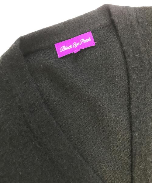 BlackEyePatch（ブラックアイパッチ）BlackEyePatch (ブラックアイパッチ) OG LABEL MOHAIR CARDIGAN ブラック サイズ:Mの古着・服飾アイテム