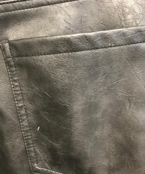 adidas（アディダス）adidas (アディダス) VINTAGE FAKE LEATHER PANTS ブラック サイズ:SIZE29の古着・服飾アイテム