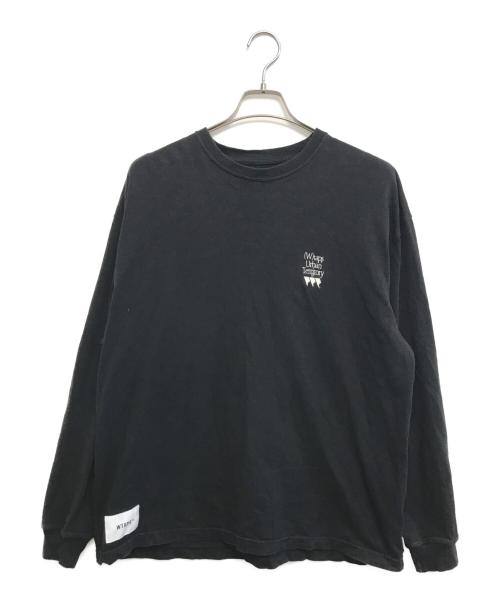 WTAPS（ダブルタップス）WTAPS (ダブルタップス) コットンジャージーロングスリーブTシャツ ブラック サイズ:SIZE02の古着・服飾アイテム