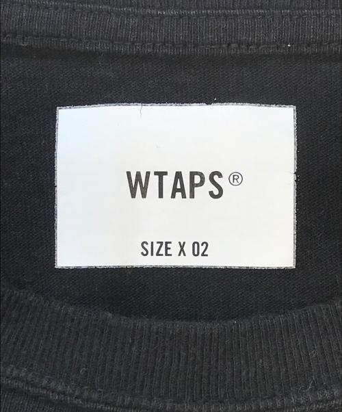 WTAPS（ダブルタップス）WTAPS (ダブルタップス) コットンジャージーロングスリーブTシャツ ブラック サイズ:SIZE02の古着・服飾アイテム