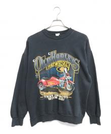 HARLEY-DAVIDSON（ハーレーダビッドソン）の古着「プリントスウェット」｜ブラック