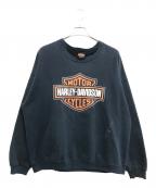 HARLEY-DAVIDSONハーレーダビッドソン）の古着「プリントスウェット」｜ブラック