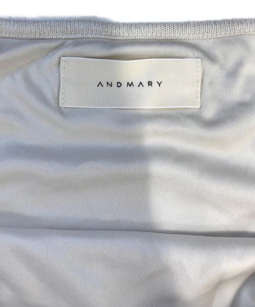 ANDMARY（アンドマリー）ANDMARY (アンドマリー) Mary logo ribbon tops ベージュ サイズ:FREEの古着・服飾アイテム