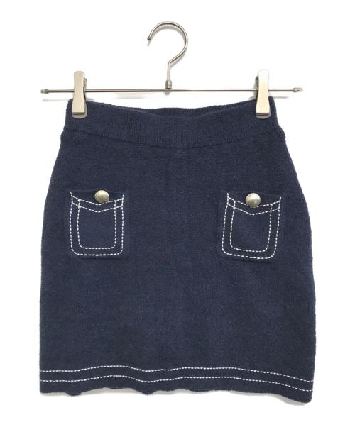 darich（ダーリッチ）darich (ダーリッチ) ステッチDDロゴニットセットアップ ネイビー サイズ:Free-Lの古着・服飾アイテム