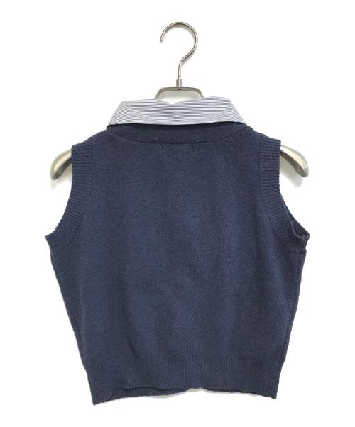 darich（ダーリッチ）darich (ダーリッチ) ステッチDDロゴニットセットアップ ネイビー サイズ:Free-Lの古着・服飾アイテム