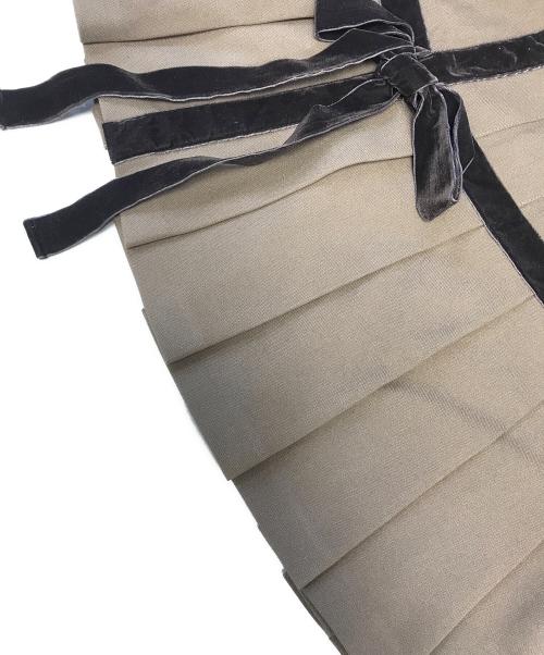 ANDMARY（アンドマリー）ANDMARY (アンドマリー) Valentine ribbon mini skirt ブラウン サイズ:Mの古着・服飾アイテム