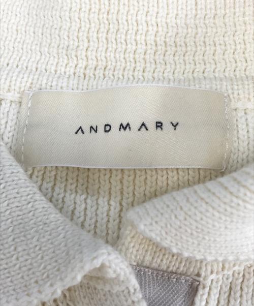 ANDMARY（アンドマリー）ANDMARY (アンドマリー) Lindsay logo tops ベージュ サイズ:FREEの古着・服飾アイテム