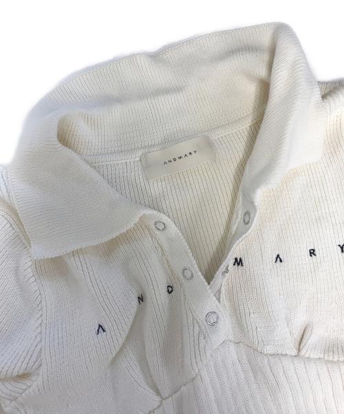 ANDMARY（アンドマリー）ANDMARY (アンドマリー) Lindsay logo tops ベージュ サイズ:FREEの古着・服飾アイテム