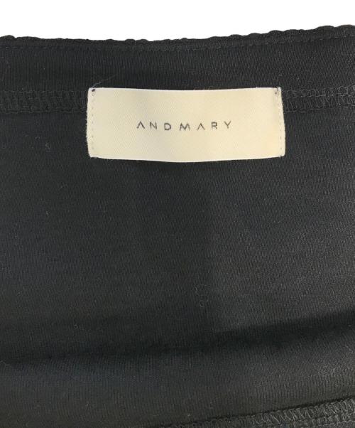 ANDMARY（アンドマリー）ANDMARY (アンドマリー) Lace ribbon tops ブラック サイズ:Fの古着・服飾アイテム