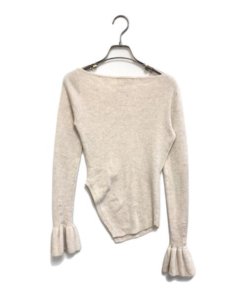ANDMARY（アンドマリー）ANDMARY (アンドマリー) Flora Knit tops ベージュ サイズ:Fの古着・服飾アイテム