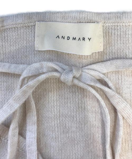 ANDMARY（アンドマリー）ANDMARY (アンドマリー) Flora Knit tops ベージュ サイズ:Fの古着・服飾アイテム