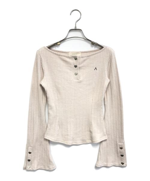 ANDMARY（アンドマリー）ANDMARY (アンドマリー) Dorothy heart tops ベージュ サイズ:FREEの古着・服飾アイテム