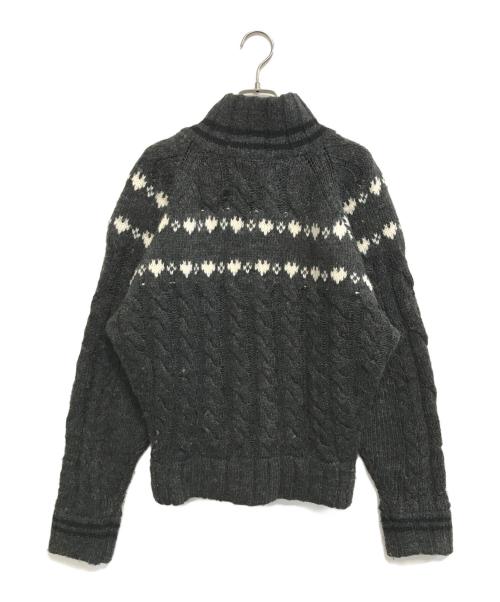 ANDMARY（アンドマリー）ANDMARY (アンドマリー) Mary knit cowichan ブラック サイズ:Fの古着・服飾アイテム