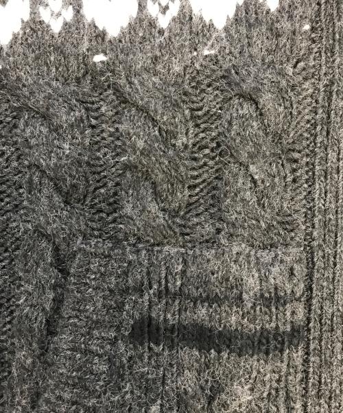ANDMARY（アンドマリー）ANDMARY (アンドマリー) Mary knit cowichan ブラック サイズ:Fの古着・服飾アイテム