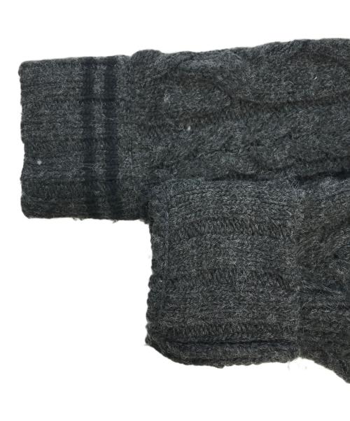 ANDMARY（アンドマリー）ANDMARY (アンドマリー) Mary knit cowichan ブラック サイズ:Fの古着・服飾アイテム