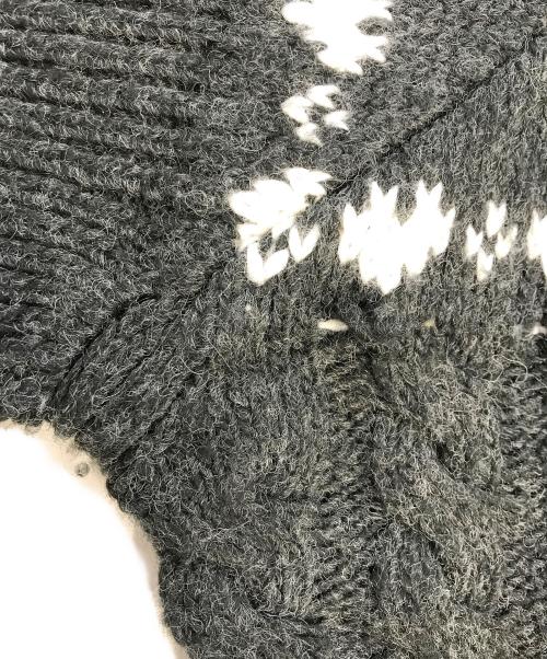 ANDMARY（アンドマリー）ANDMARY (アンドマリー) Mary knit cowichan ブラック サイズ:Fの古着・服飾アイテム
