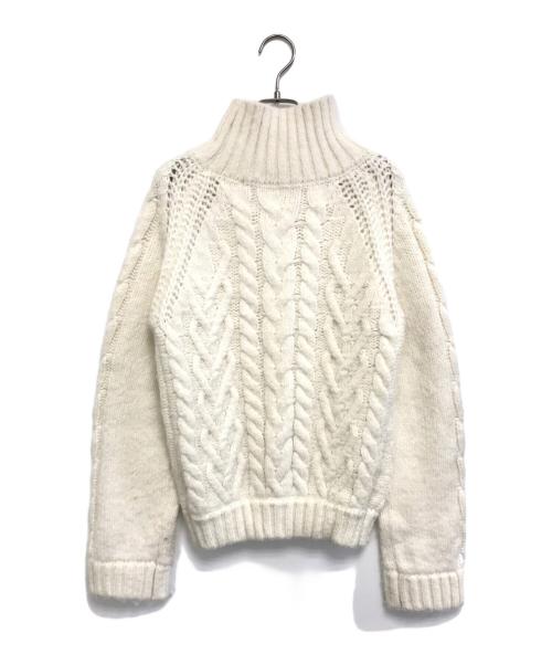ANDMARY（アンドマリー）ANDMARY (アンドマリー) Mary heart knit tops ホワイト サイズ:Fの古着・服飾アイテム