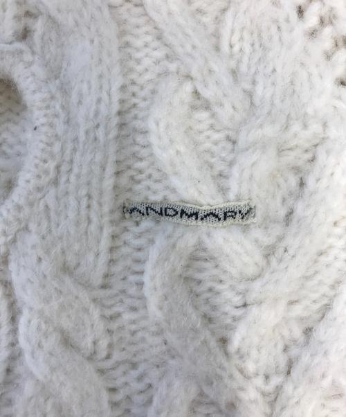 ANDMARY（アンドマリー）ANDMARY (アンドマリー) Mary heart knit tops ホワイト サイズ:Fの古着・服飾アイテム