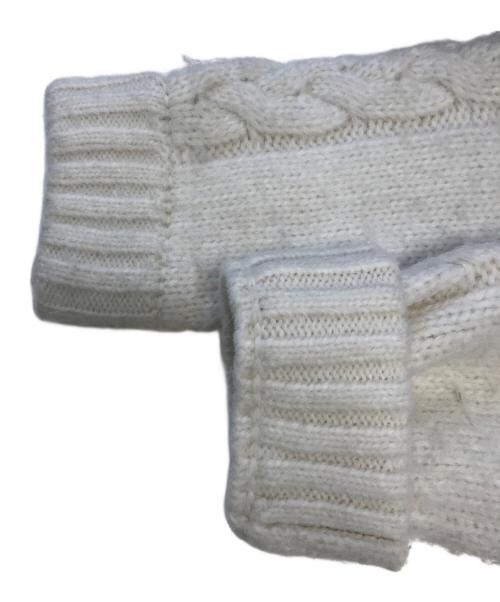 ANDMARY（アンドマリー）ANDMARY (アンドマリー) Mary heart knit tops ホワイト サイズ:Fの古着・服飾アイテム