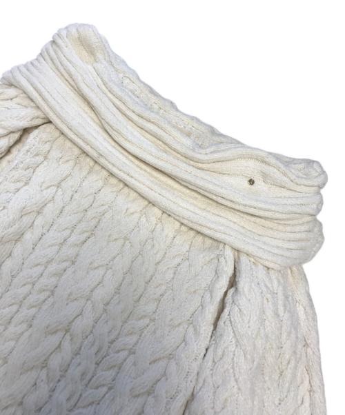 ANDMARY（アンドマリー）ANDMARY (アンドマリー) Kiki cable loose knit. ホワイト サイズ:Freeの古着・服飾アイテム