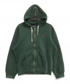 POLO RALPH LAURENポロ・ラルフローレン）の古着「裏サーマルジップパーカー」｜グリーン