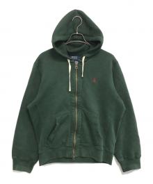 POLO RALPH LAUREN（ポロ・ラルフローレン）の古着「裏サーマルジップパーカー」｜グリーン
