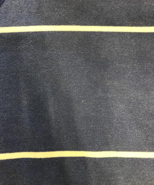 POLO RALPH LAUREN（ポロ・ラルフローレン）POLO RALPH LAUREN (ポロ・ラルフローレン) ロゴボーダースウェット ブルー サイズ:Mの古着・服飾アイテム