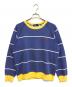 POLO RALPH LAUREN（ポロ・ラルフローレン）の古着「ロゴボーダースウェット」｜ブルー