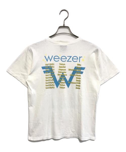 バンドTシャツ（バンドTシャツ）バンドTシャツ (バンドTシャツ) 00s weezer(ウィーザー) バンドTシャツ ホワイト サイズ:不明の古着・服飾アイテム