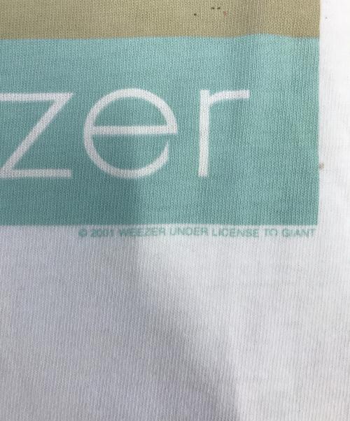 バンドTシャツ（バンドTシャツ）バンドTシャツ (バンドTシャツ) 00s weezer(ウィーザー) バンドTシャツ ホワイト サイズ:不明の古着・服飾アイテム
