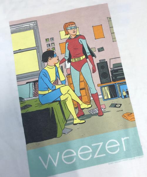 バンドTシャツ（バンドTシャツ）バンドTシャツ (バンドTシャツ) 00s weezer(ウィーザー) バンドTシャツ ホワイト サイズ:不明の古着・服飾アイテム