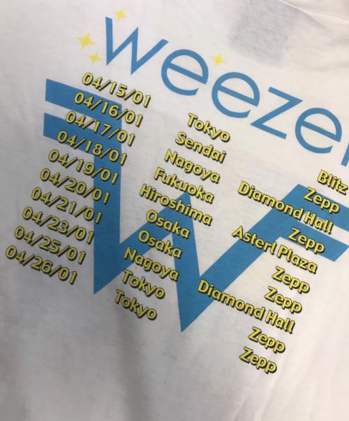 バンドTシャツ（バンドTシャツ）バンドTシャツ (バンドTシャツ) 00s weezer(ウィーザー) バンドTシャツ ホワイト サイズ:不明の古着・服飾アイテム