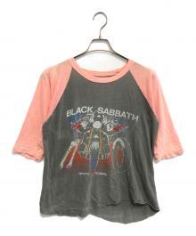 バンドラグランカットソー（バンドラグランカットソー）の古着「black sabbath(ブラックサバス) バンドラグランカットソー」｜グレー