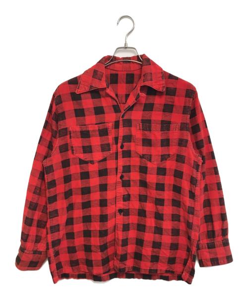 VINTAGE（ヴィンテージ）VINTAGE (ヴィンテージ) バッファローチェックシャツ レッド サイズ:表記なしの古着・服飾アイテム