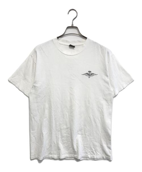 stussy（ステューシー）stussy (ステューシー) プリントTシャツ ホワイト サイズ:Lの古着・服飾アイテム