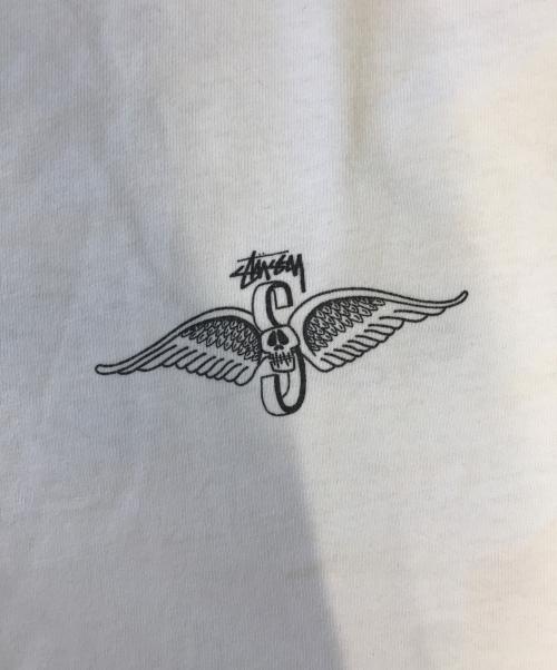 stussy（ステューシー）stussy (ステューシー) プリントTシャツ ホワイト サイズ:Lの古着・服飾アイテム