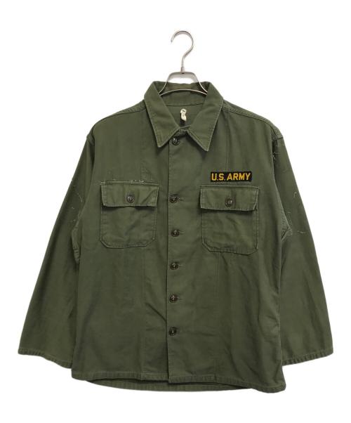 VINTAGE MILITARY（ヴィンテージ ミリタリー）VINTAGE MILITARY (ヴィンテージ ミリタリー) US ARMY ミリタリーシャツ カーキ サイズ:MEDIUMの古着・服飾アイテム